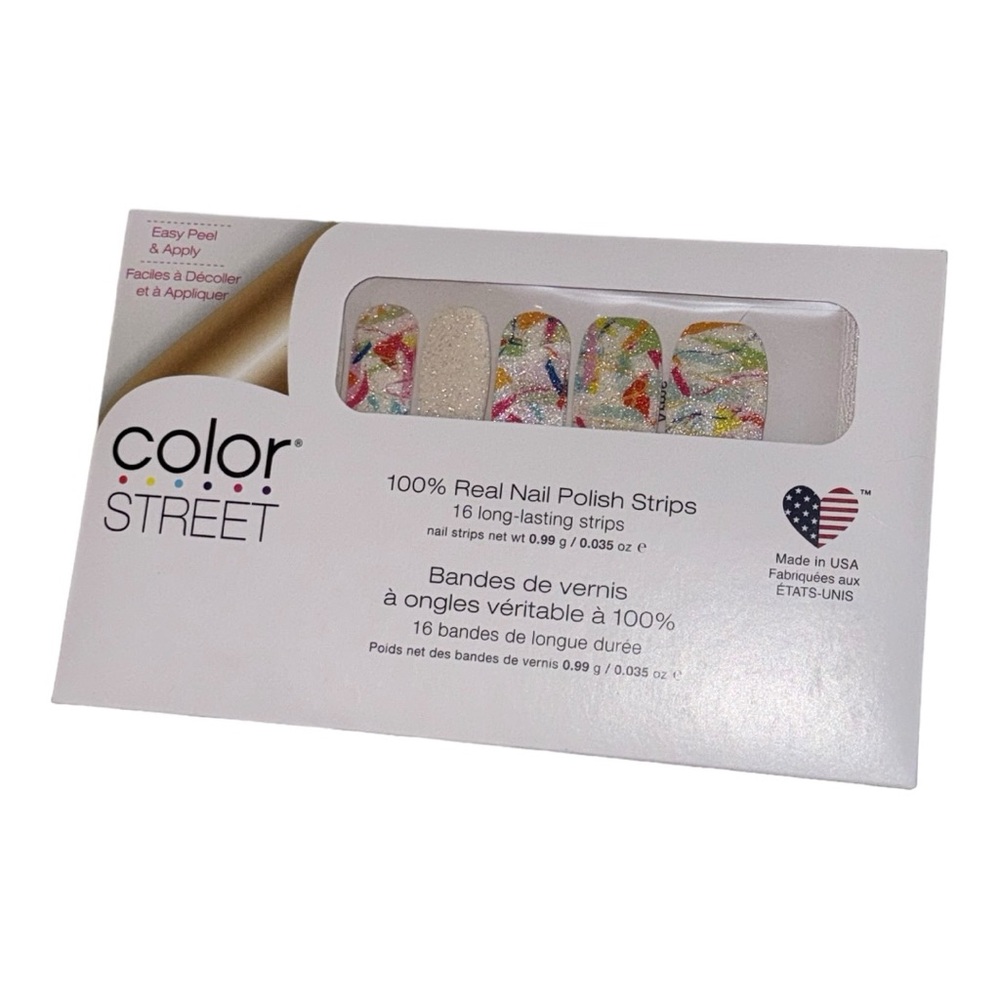 Color Street OPEN ARMS Adoption & Foster Awareness White Shimmer Multicolor - Picture 2 of 7